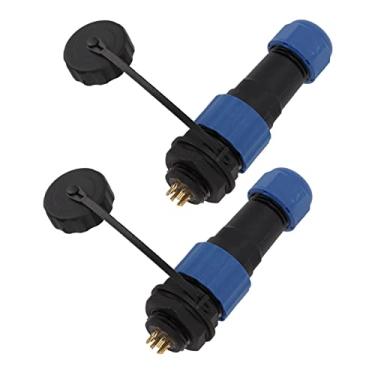 Imagem de Conector à Prova d'água SD16 IP68, Retardador de Chama SD16 Plugues e Soquetes para Instrumentação (Porca Traseira SD16 6Pinos)