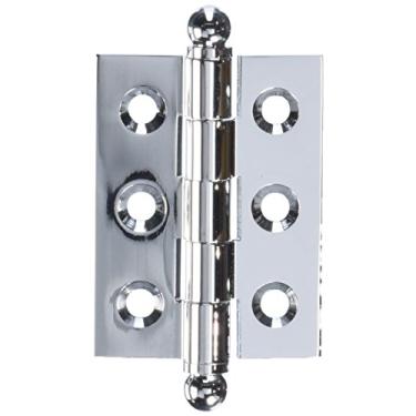 Imagem de Deltana CH2015U26 Solid Brass 2-Inch x 1-1/2-Inch Cabinet Hinge with Ball Tips
