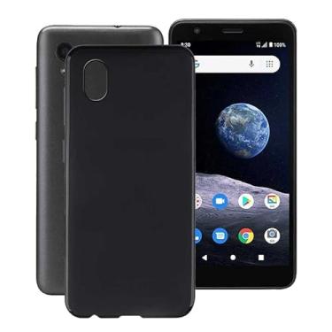 Imagem de ZXLZKQ Capa de telefone para ZTE Blade A3 Plus (5 polegadas) capa traseira de silicone macio à prova de choque ultrafina, capa protetora de TPU de grau militar para ZTE Blade A3 Plus - Preto