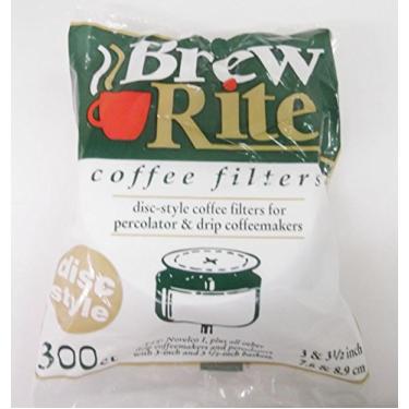 Imagem de Filtros de café Brew Rite Disc Style 3" 3 1/2" 300 unidades para cafeteiras com perfusão e gotejamento