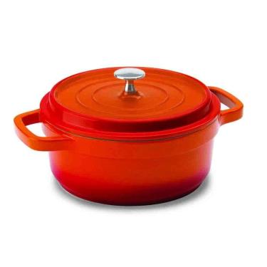 Imagem de Caçarola Hercules Revestimento Ceramico Indução Laranja 3L 21,3X9CM