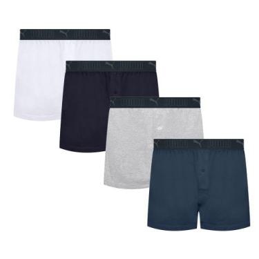 Imagem de Kit Com 2 Samba Canção Com Cós Elástico Abertura Frontal - Selene, Sor