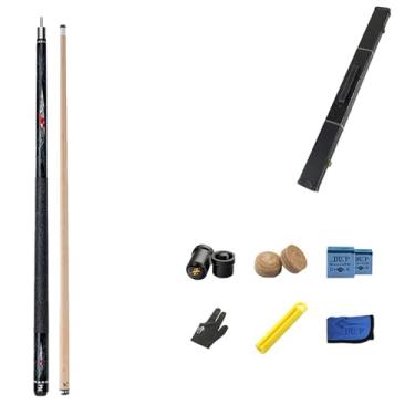 Imagem de Taco de bilhar taco de bilhar taco de sinuca de madeira de bilhar bar taco de sinuca (B taco de sinuca + acessórios + caixa de tacos, 11,5 mm)