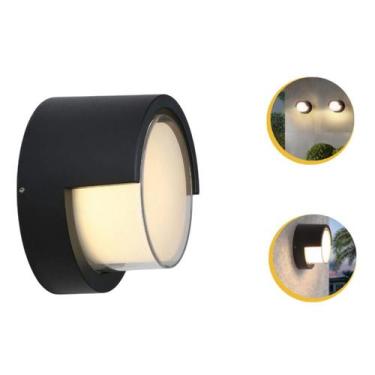 Imagem de Arandela Parede Iglu Led Ip65 Redonda Externa Muro 8w Opus