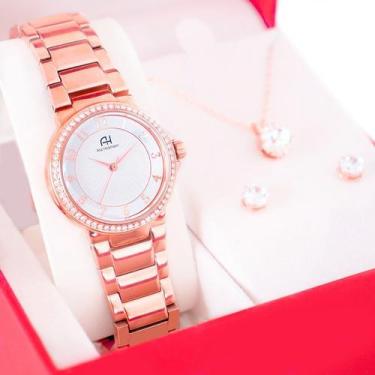 Imagem de Relógio Feminino Champion Ana Hickmann Rosê Analógico AH28633Z 