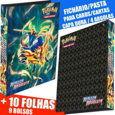 Imagem de Pasta Fichário Álbum Cartas Cards Pokémon Espada e Escudo Realeza Abso