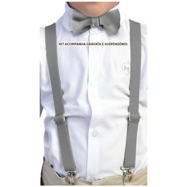 Imagem de Kit Suspensório Infantil + Gravata borboleta infantil varias cores - M