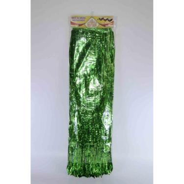 Imagem de Saia de Mesa Metalizada Carnaval - Festas e Fantasias, Verde