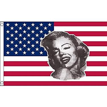 Imagem de AZ FLAG - Bandeira Marilyn Monroe dos EUA 3' x 5' - Estados Unidos - Bandeiras americanas 90 x 150 cm - Banner 3x1,5 m - Drapeau EUA Marilyn Monroe