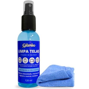 Imagem de Limpa Telas Gênio Monitor Celular Tv Notebook 120ml Remove Manchas E Poeiras