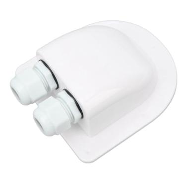 Imagem de Caixa de Entrada Dupla à Prova d'água e à Prova de Intempéries para Telhado de Trailer, Barco e Iate (Branco)