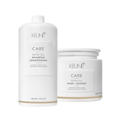 Imagem de Kit Keune Care Satin Oil Shampoo e Máscara (2 Produtos)