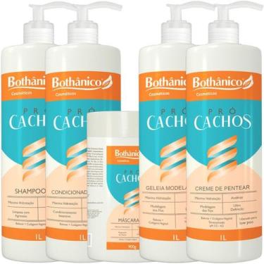 Imagem de Kit Pró Cachos Completo 5 Itens 1L Bothanico - Bothânico