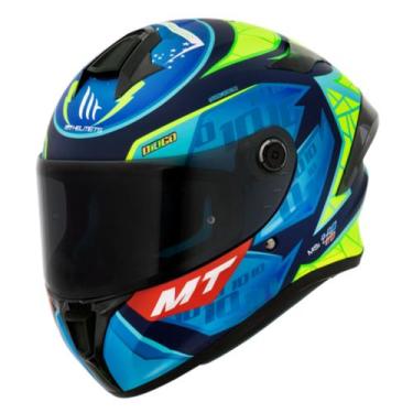 Imagem de Capacete Fechado Mt Helmets Targo Diogo Moreira C7 Azul, 60/l