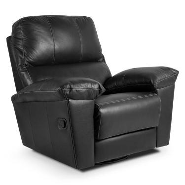 Imagem de Poltrona Do Papai Reclinável Retrátil Félix L07 Couro Preto - Mpozenato