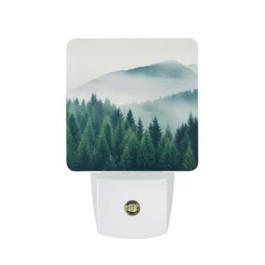 Imagem de YKJAHSD Luz Noturna De Floresta Montanha, Conecte-Se À Decoração Parede, Luzes Noturnas Para Quarto, Banheiro, Corredor, Cozinha, Com Do Anoitecer Ao Amanhecer, Sensores Automáticos, Led, Meninos, M