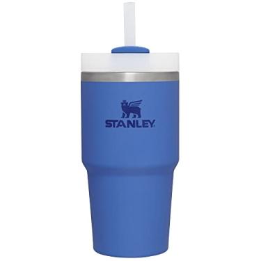 Imagem de Stanley Copo Quencher H2.0 com canudo 590 ml | Tampa Flowstate de 3 posições | Suporte de copo compatível para viagens | Copo de aço inoxidável isolado | Livre de BPA | Íris