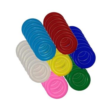 Imagem de Fenteer 100x anéis para pés de pássaros, faixa de identificação de frango, etiquetas para pernas de pássaros, faixas para pés para patos, codornas, galinhas,