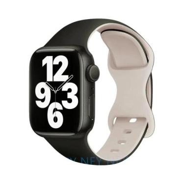 Imagem de Pulseira De Silicone De 45mm 44mm 40mm 41mm 49mm 38mm 42mm Para Apple 