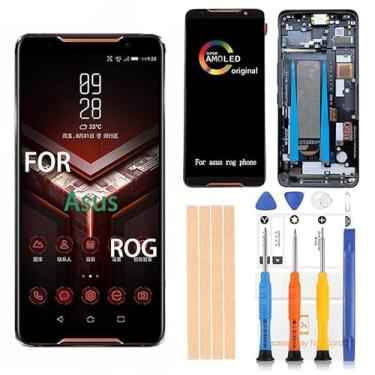 Imagem de [Moldura preta] LCD Amoled para Asus ROG Phone Digitalizador Screen Touch Assembly Display LCD de substituição para Asus ROG Phone ZS600KL 6.0 da BITANR (moldura preta)