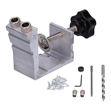 Imagem de Localizador de furos para marcenaria, 49 peças, kit de posicionamento de cavilha de 15°, gabarito de perfuração de 9 mm para ferramentas de marcenaria