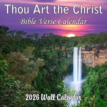 Imagem de Versículos da Bíblia 2025: Calendário mensal de parede Tu és o Cristo - Citações da Bíblia focadas no Salvador Jesus Cristo emparelhadas com belas imagens de paisagens | 30,5 cm x 61 cm | Papel grosso