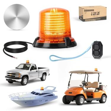 Imagem de 10L0L Luz de aviso de segurança piscante para carrinho de golfe - À prova d'água e à prova de poeira 12-80V com cabo 3M para ônibus escolar, carro de polícia, iate, carrinho de golfe