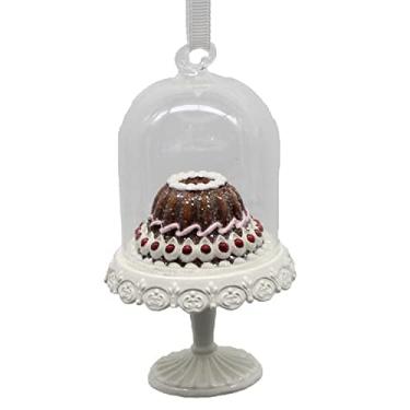 Imagem de Bolo de gengibre de chocolate Sweet Shoppe em ornamento cloche