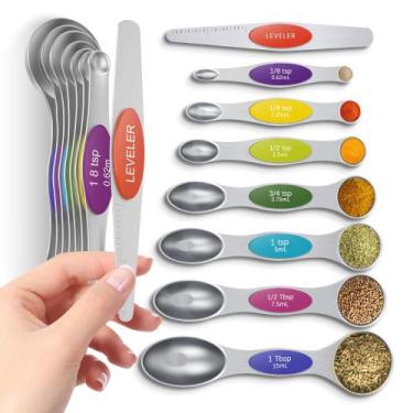 Imagem de Conjunto de colheres de medição magnética Howgoody Premium Stainless S