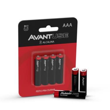 Imagem de Kit 4 Pilhas Alcalina Palito AAA 1.5v Cod: 408050012 Avant Use