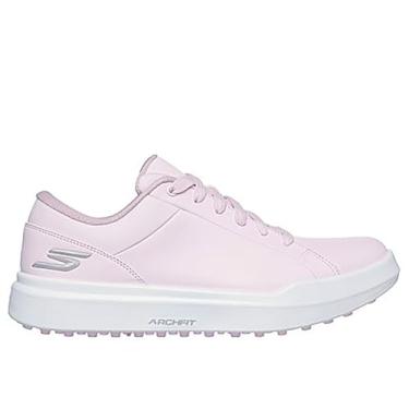 Imagem de Skechers Go Golf Tênis feminino de golfe Drive 6 Arch de couro com ajuste relaxado à prova d'água, rosa, 40