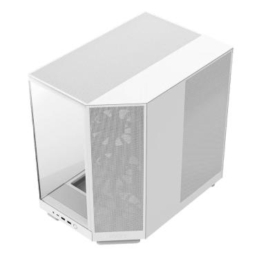 Imagem de Gabinete Gamer Nzxt H6 Flow Lateral Vidro Temperado Atx-micro-atx-mini-itx Branco Com 3 Fans 120m
