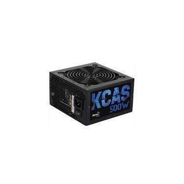 Imagem de Fonte Aerocool KCAS, 500W, 80 Plus Bronze, PFC Ativo, Sem Cabo, Preto - EN53367