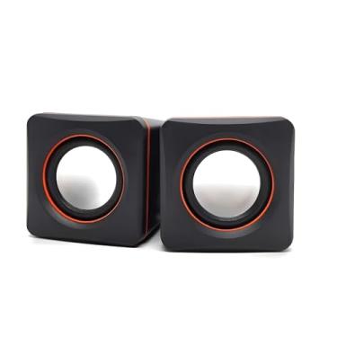 Imagem de Caixa de Som USB Estéreo para PC Notebook e Laptop Mini Alto Falantes Portáteis com Amplificador com Amplificador e Controle de Volume