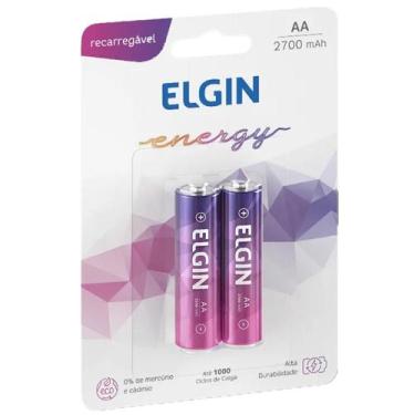 Imagem de Elgin Pilha Recarregável AA 2700mAh NI-NH 1,2V - Cart. c/2 un, 2