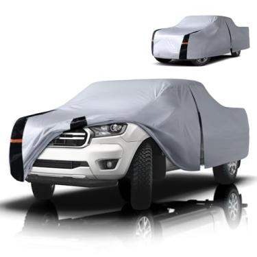 Imagem de Capa de caminhão Ford Ranger multicamadas, ajuste personalizado Ranger 2019-2026 Super/Crew Cab cama curta (4,9'-6') capa de carro impermeável para todos os climas, cobertura externa completa chuva