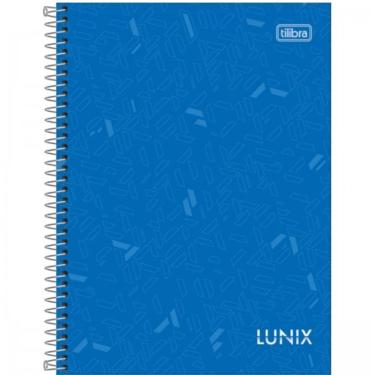 Imagem de Caderno Universitário Capa Dura A4 1 Matéria 80 Folhas Lunix Tilibra Azul Escuro