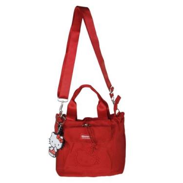 Imagem de Bolsa Hello Kitty Semax Saco Chaveiro Transversal HK26081, Vermelho