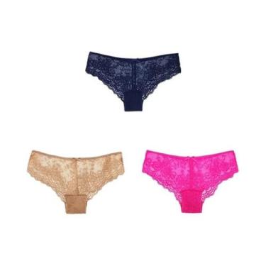 Imagem de Calcinhas Femininas Sexy De Renda Completa, Cintura Baixa, Respiráveis
