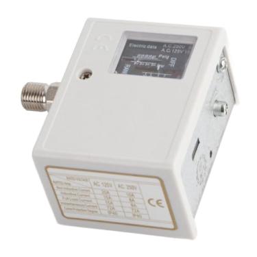 Imagem de Acouto Conjunto de Pressostato de Cobre de 20KG para Secadores, Caldeiras e Resfriadores - IP40, AC125V-AC250V, Conector de /2 pol. (Interface G1/4)