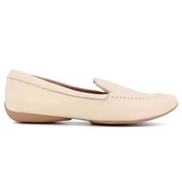 Imagem de Mocassim Feminino Couro Vanilla Usaflex AJ2201-Feminino