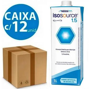 Imagem de Caixa com 12un Isosource 1.5 - (1 Litro cada) - Sem Sabor - Nestlé