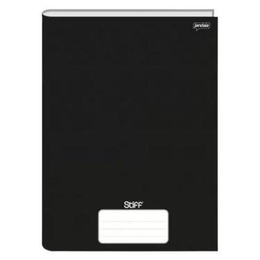 Imagem de Kit 5 Caderno Brochurao 96 Folhas Capa Dura - Grande Cor:Preto - oem, 