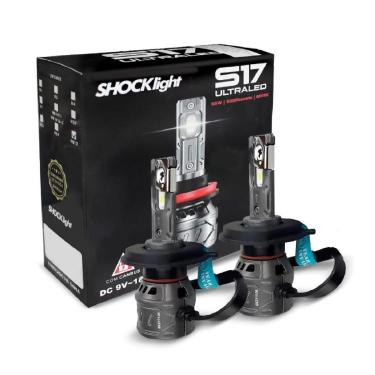 Imagem de Kit Lâmpadas Ultraled S17 NANO H4 6000K 12V 55W 10000 Lumens