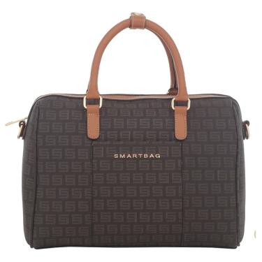 Imagem de Bolsa Tote Bau Transversal Smartbag Milano 86098 Marrom
