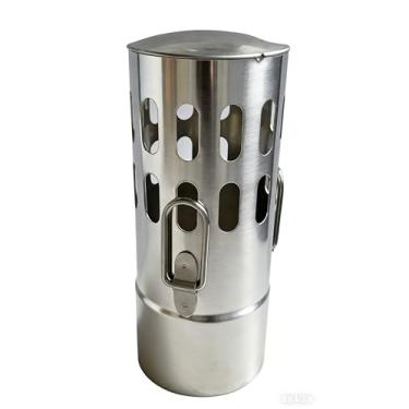 Imagem de TAISOCA Tampa de chaminé de 6 cm – Tampa de chuva para fogão de barraca de aço inoxidável e proteção de brasa para acampamento