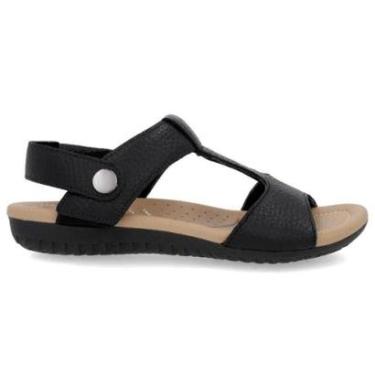 Imagem de Sandália Feminina Usaflex R1880 Couro Rasteira-Feminino