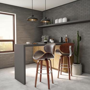 Imagem de Banqueta Giratória Breda Marrom