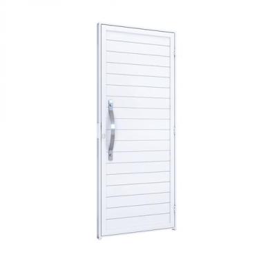Imagem de Porta de Alumínio Lambri 215x89cm com Puxador de 60cm Riobras Aluminío