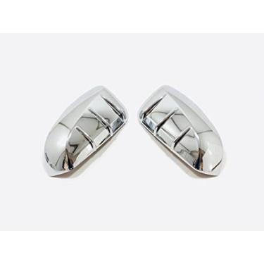 Imagem de GZBFTDH Protetor de cobertura de espelho de fibra de carbono para carro para Toyota Highlander 2021 2022 Acessórios Auto Chrome Parts Door Retrovisor Espelho Cover Guard (C)